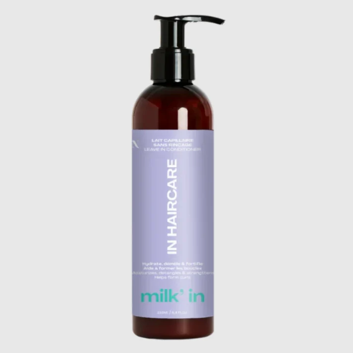 gelée leave-in milk in in hair care hydratation boucles