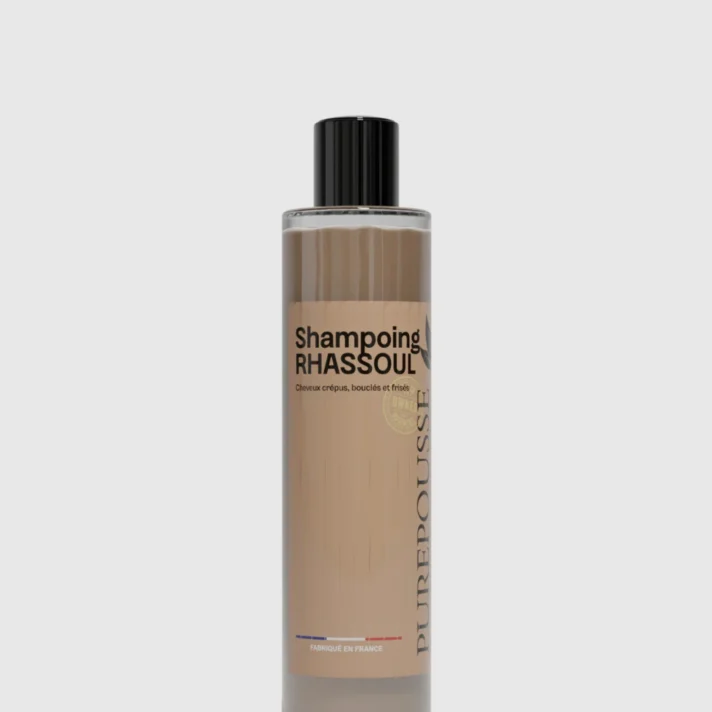 Shampoing Rhassoul PUREPOUSSE – Cheveux Texturés – Soin Purifiant Naturel